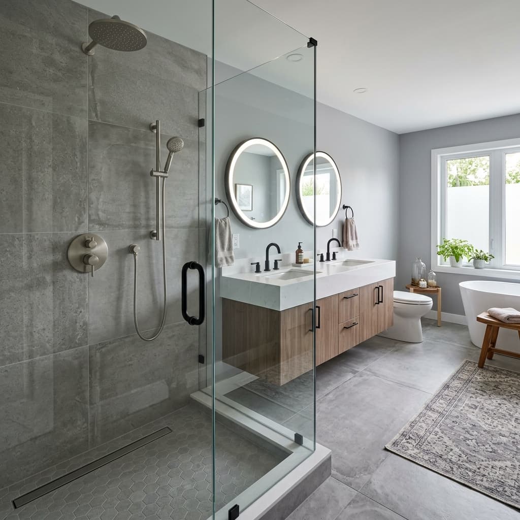 Modern bathroom refit