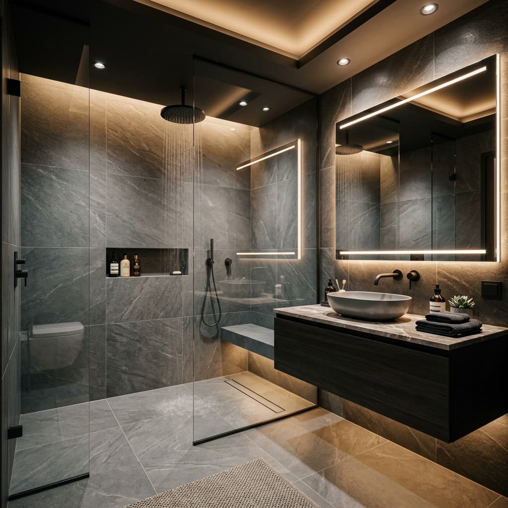 Stunning modern luxury bathroom installation