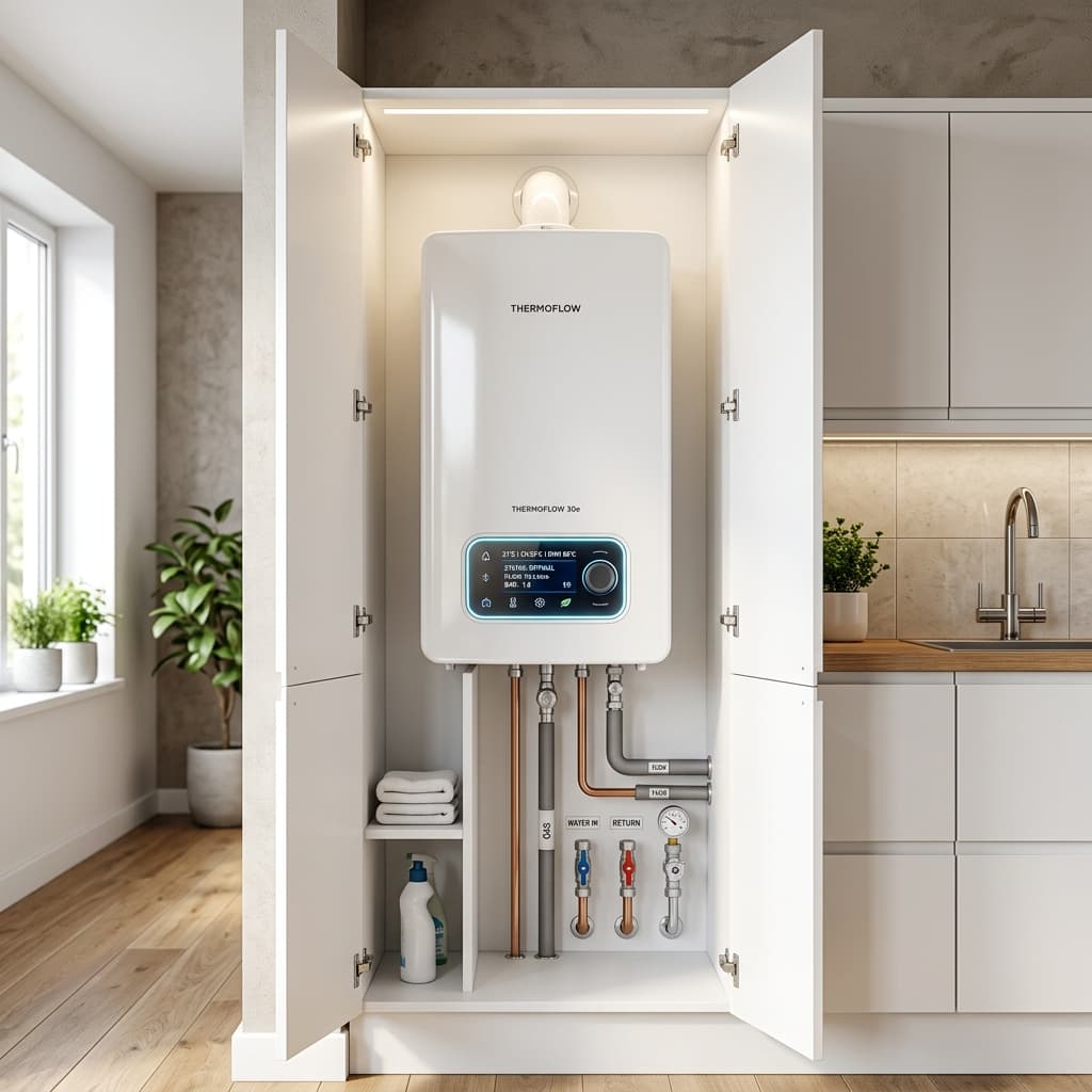New combi boiler installation
