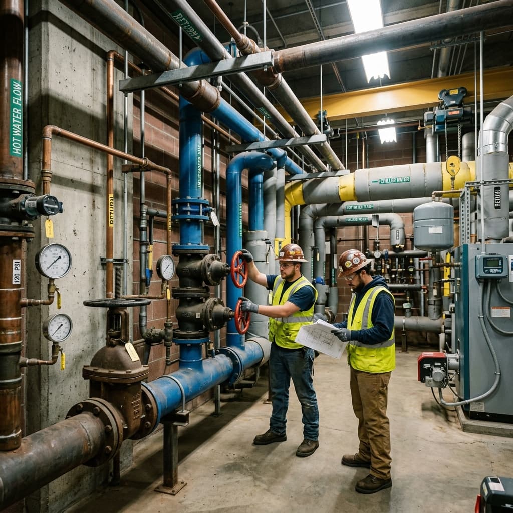 Commercial plumbing systems